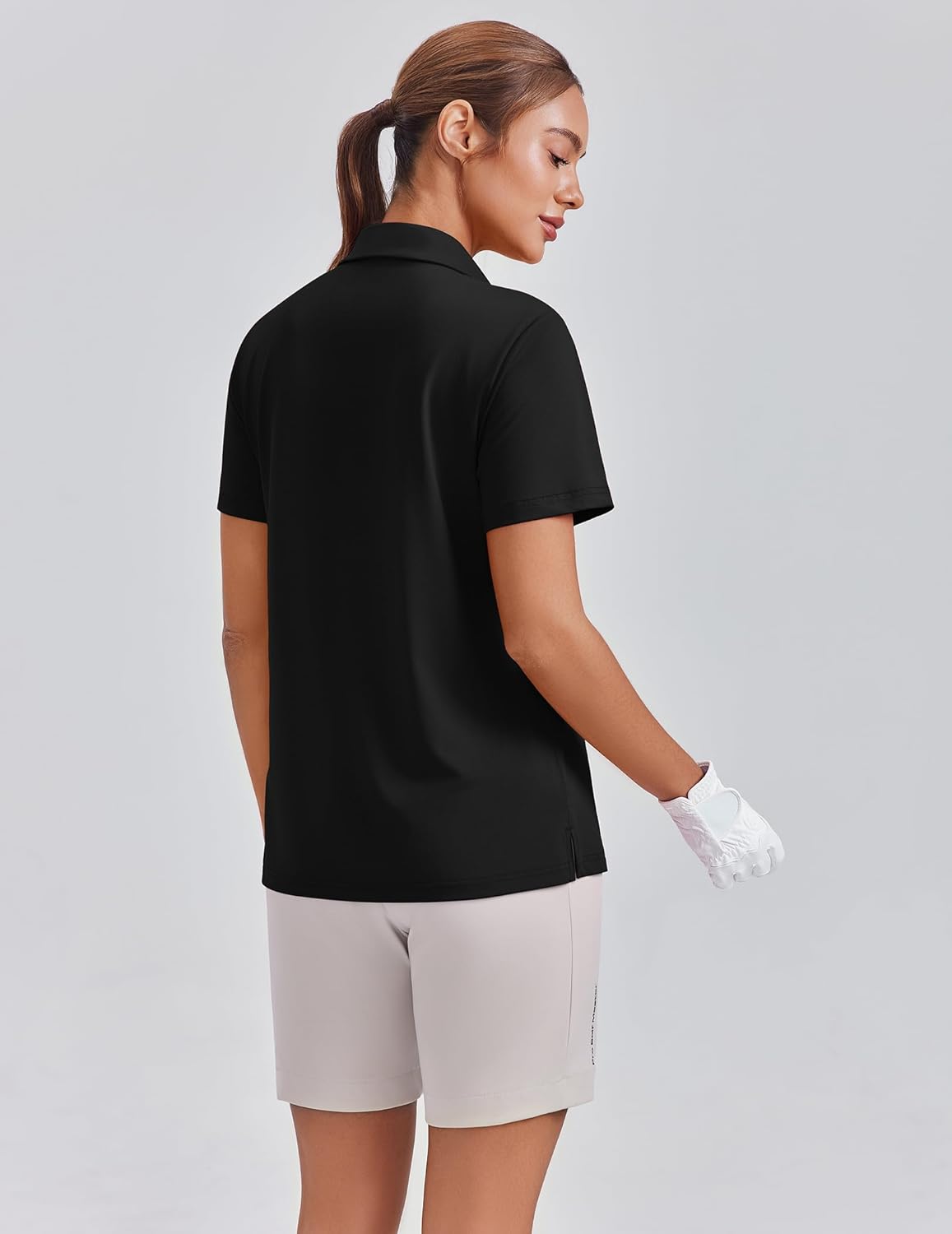 PINSPARK Womens 4 Buttons Golf Polo Shirts UPF 50+ Quick Dry Athletic Tennis Tops Collared Pickleball T Shirt - Image 2