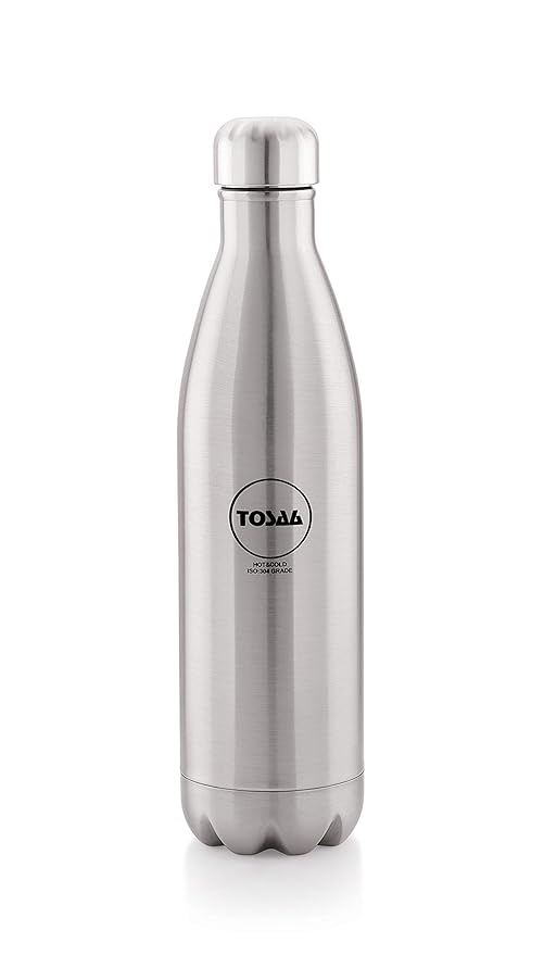 Tosaa Hot & Cold Double Wall Vacuum Insulated Flask Water Bottle Stainless Steel 1000 ML at Rs. 493