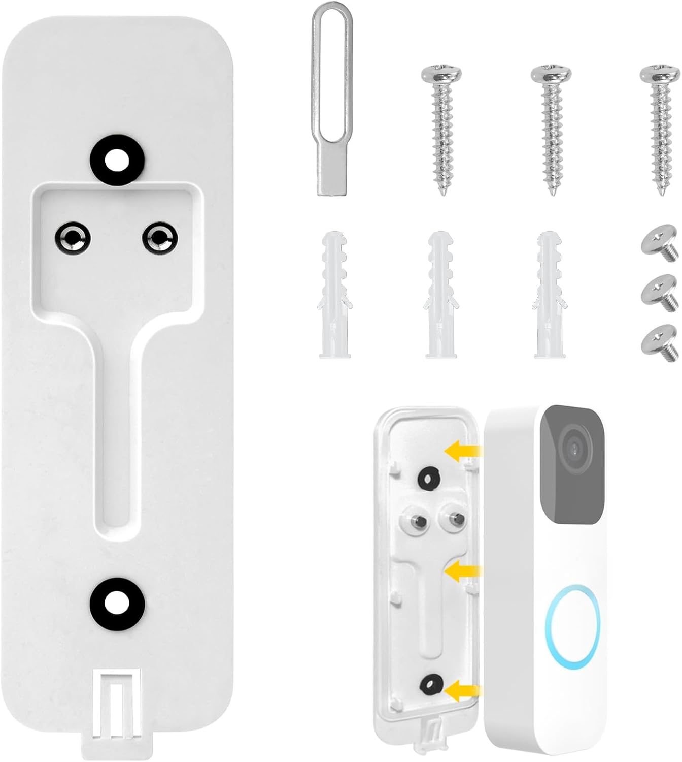 HONSNKS Compatible Blink Doorbell Backplate, Blink Video Doorbell