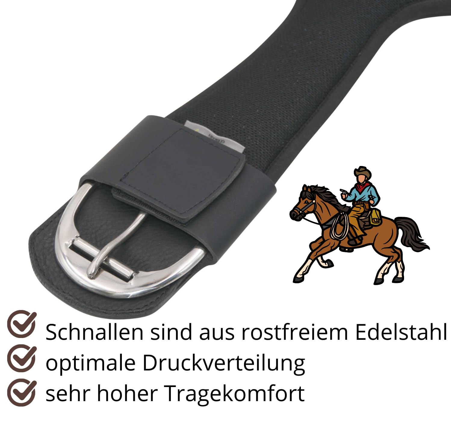 AMKA Westernsattelgurt Cooper Butterfly Westerngurt