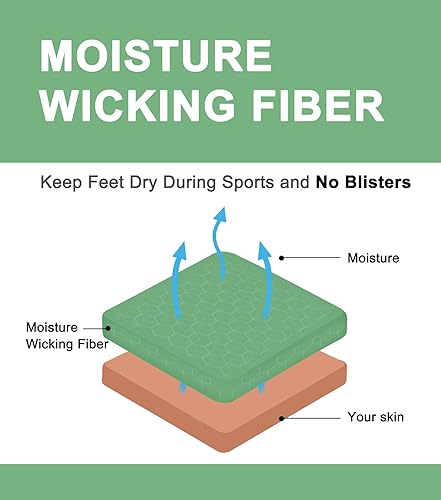 Miniatura 5 de KEECOW Calcetines acolchados para correr al tobillo para hombres y mujeres, calcetines deportivos de algodón de corte bajo, 6 pares