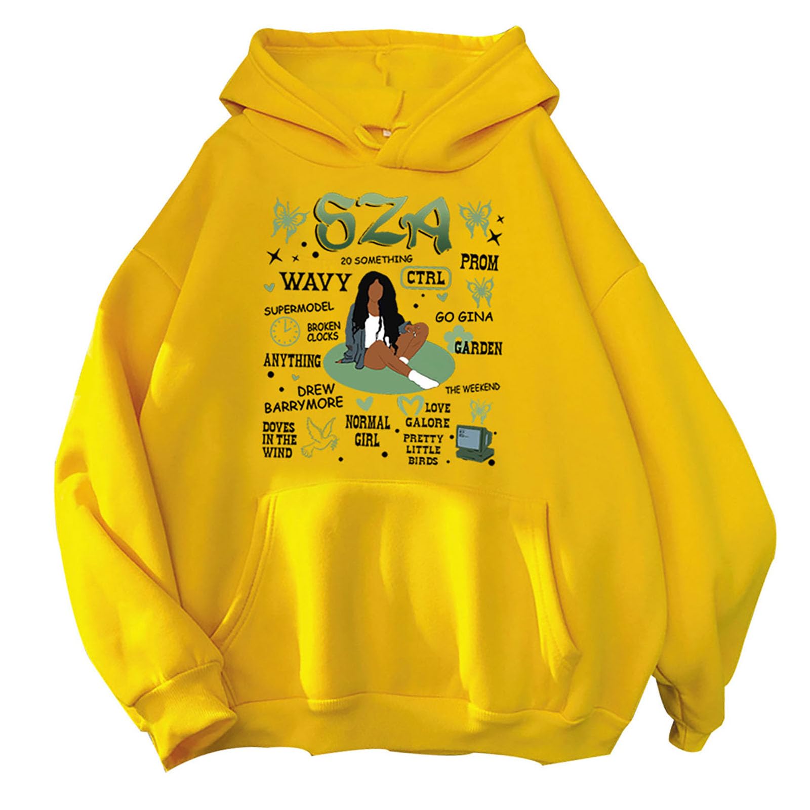Sweat à capuche SZA en coton doux doté d'une coupe wavy ample - 3