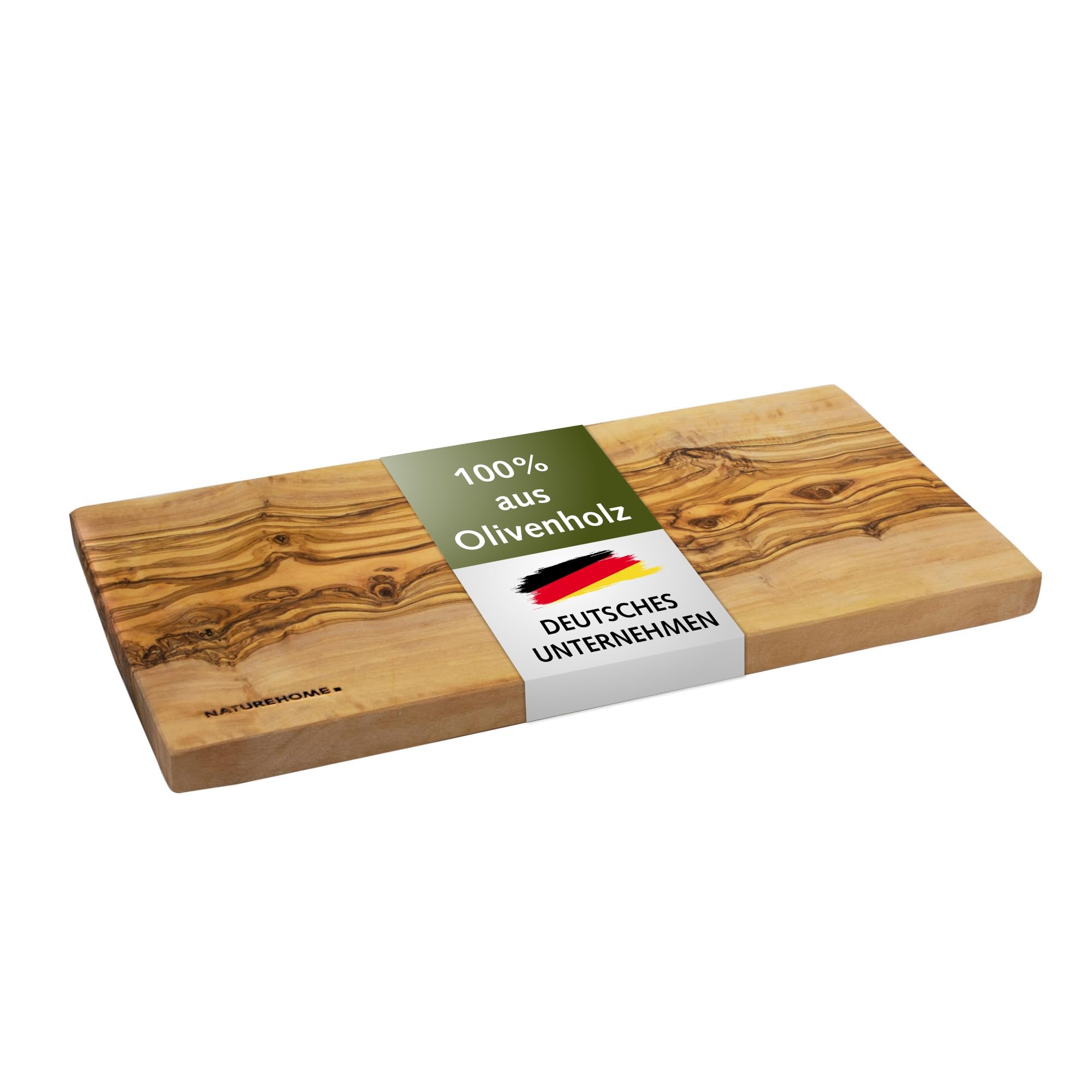Snijplank Steakplank met Saprand Olijfhout Natuurlijk Gesneden - 30cm
