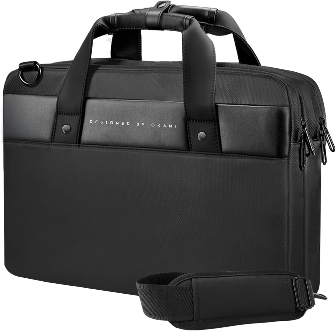 OKAMI ZenPack Classic Laptop Messenger Bag X Briefcase for Macbook & Laptops Upto 15.6" with Smart Organizer | Premium Office Bag for Men | Professional Bag for Business, Work & Travel