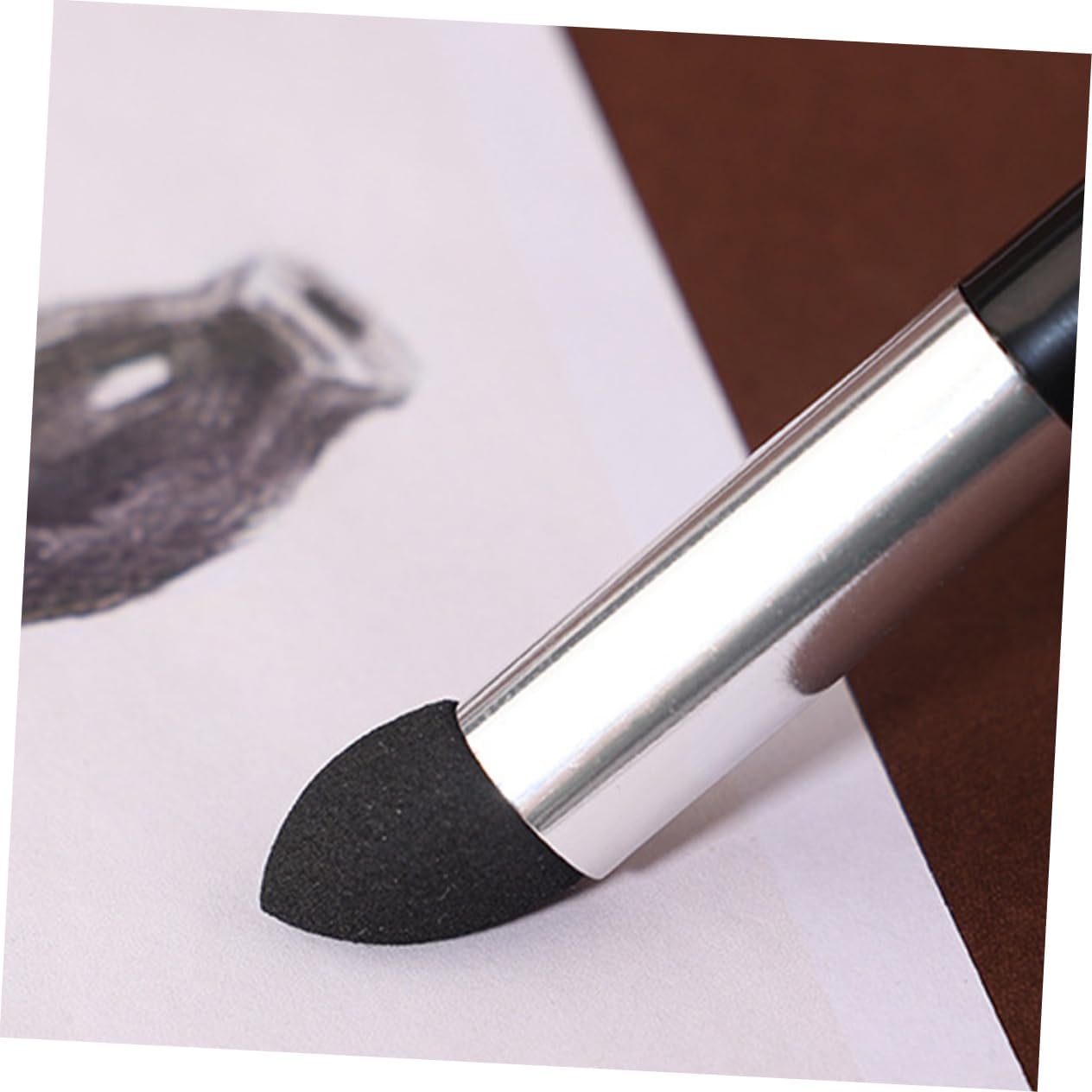 BEBEMOKO 2pcs Art Eraser Pen Blending Sponge Sketch Erase Tool Dual Tip Paint Brush Water-Soluble Drawing Supplies for Boys and Girls and Adults