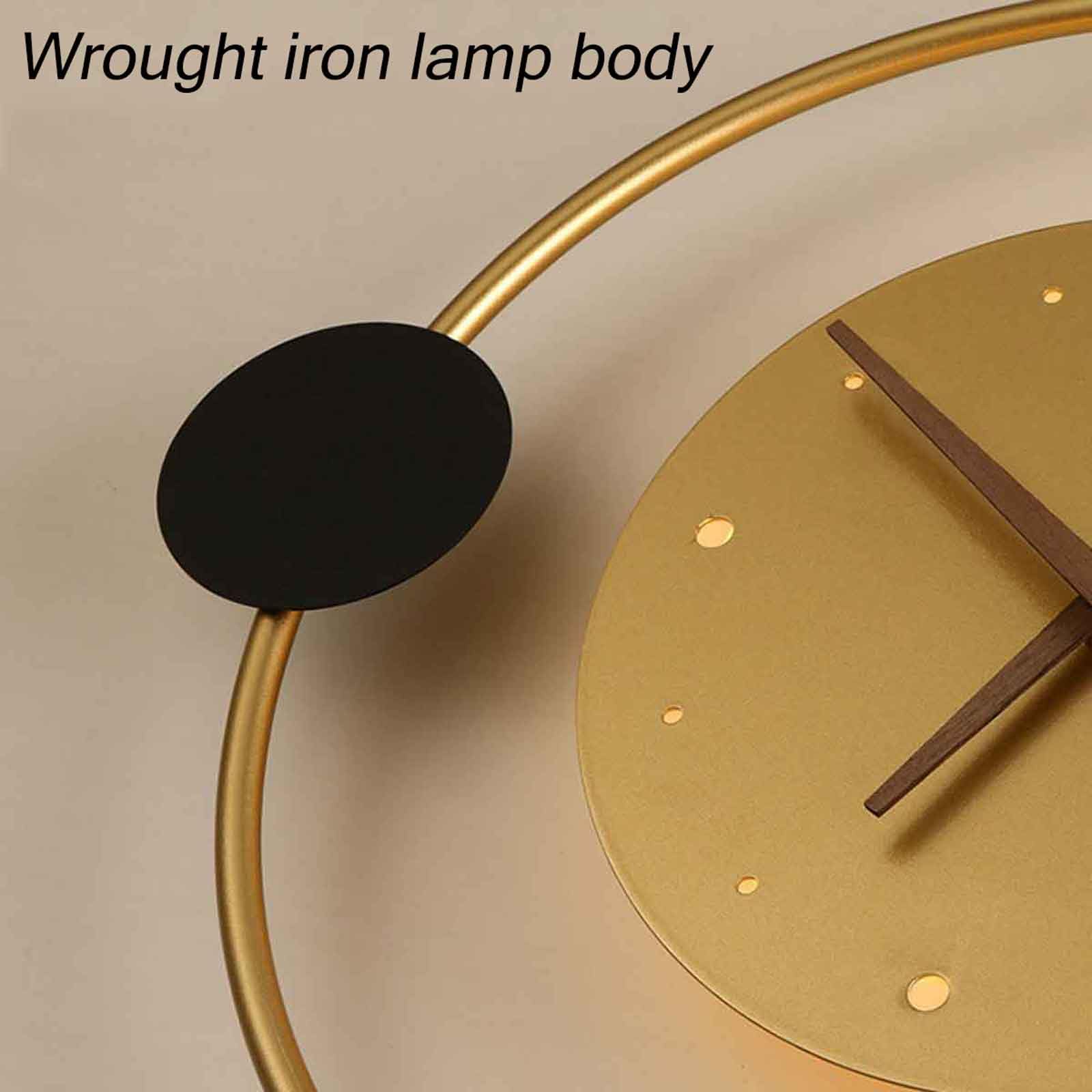 Fond nordique horloge murale murale applique murale décoration intérieure lampe murale LED LED MUR INDOOR LUMIÈRE CRÉATIVE CHOILON CONCEPTION MUR LAMPE MUR POUR LA CHAMBRE POINTER LE POUR 3000K
