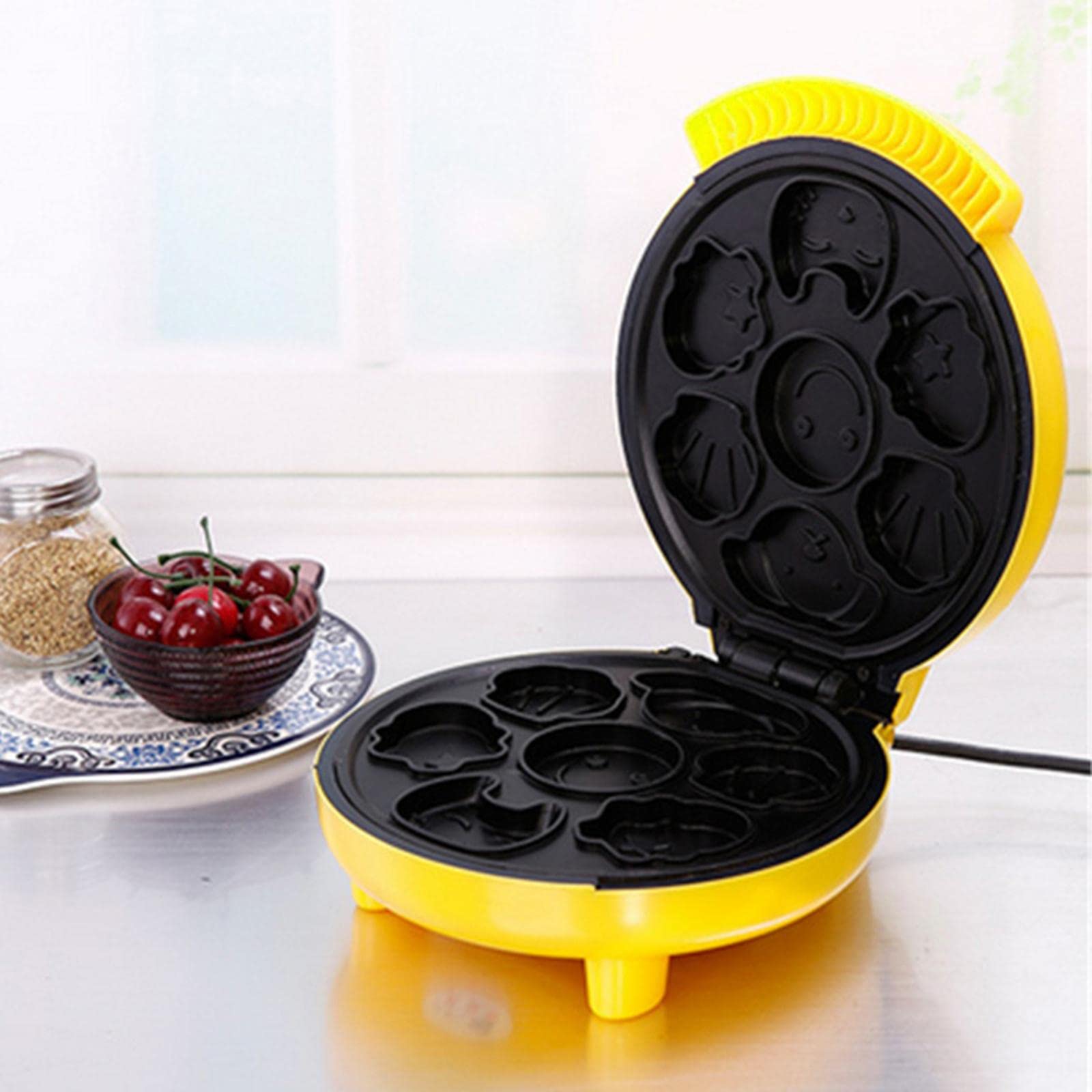 Piastra Elettrica per Waffle E Pancake Che Automaticamente Mini Pancake
