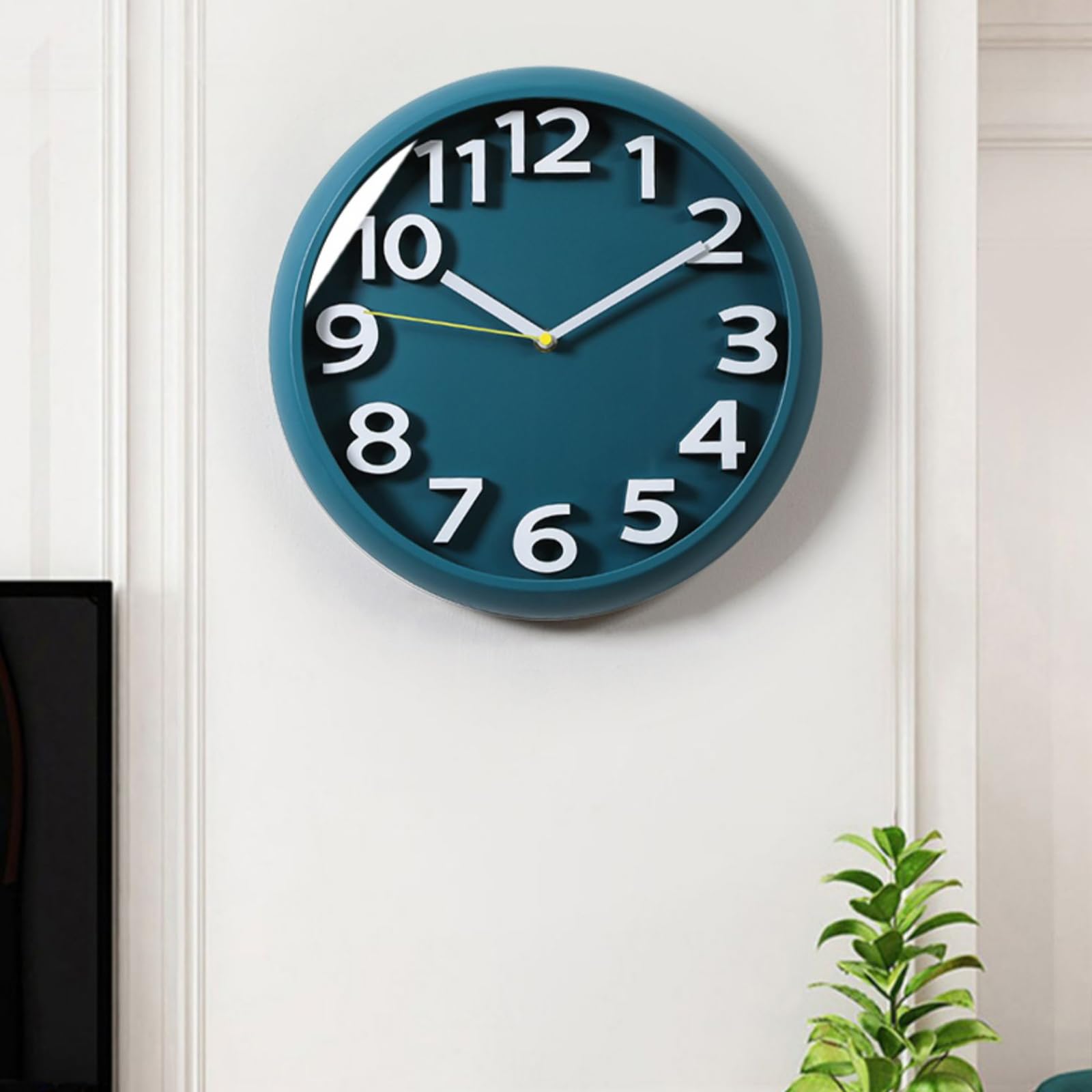 Orologio Da Parete Nordico In Porcellana Cristallina - Design Silenzioso Per Soggiorno, Cucina E Ufficio - Foto 6