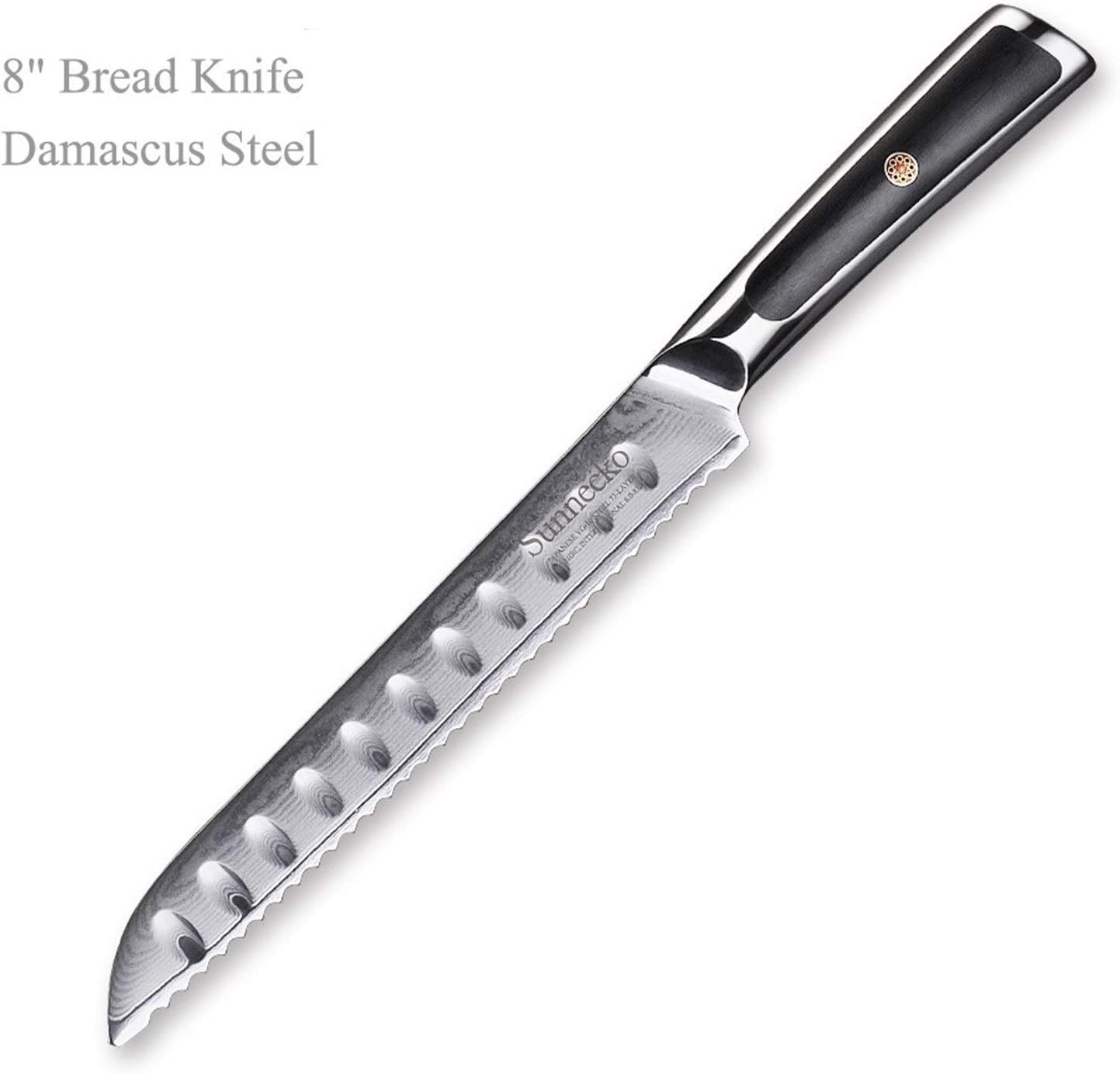 Damascus Kitchen Knives Set Gift Box Chef Slicing Utility Paring Knife VG10 Steel G10 Handle Sharp Cutter(8pcs Knife Set A)