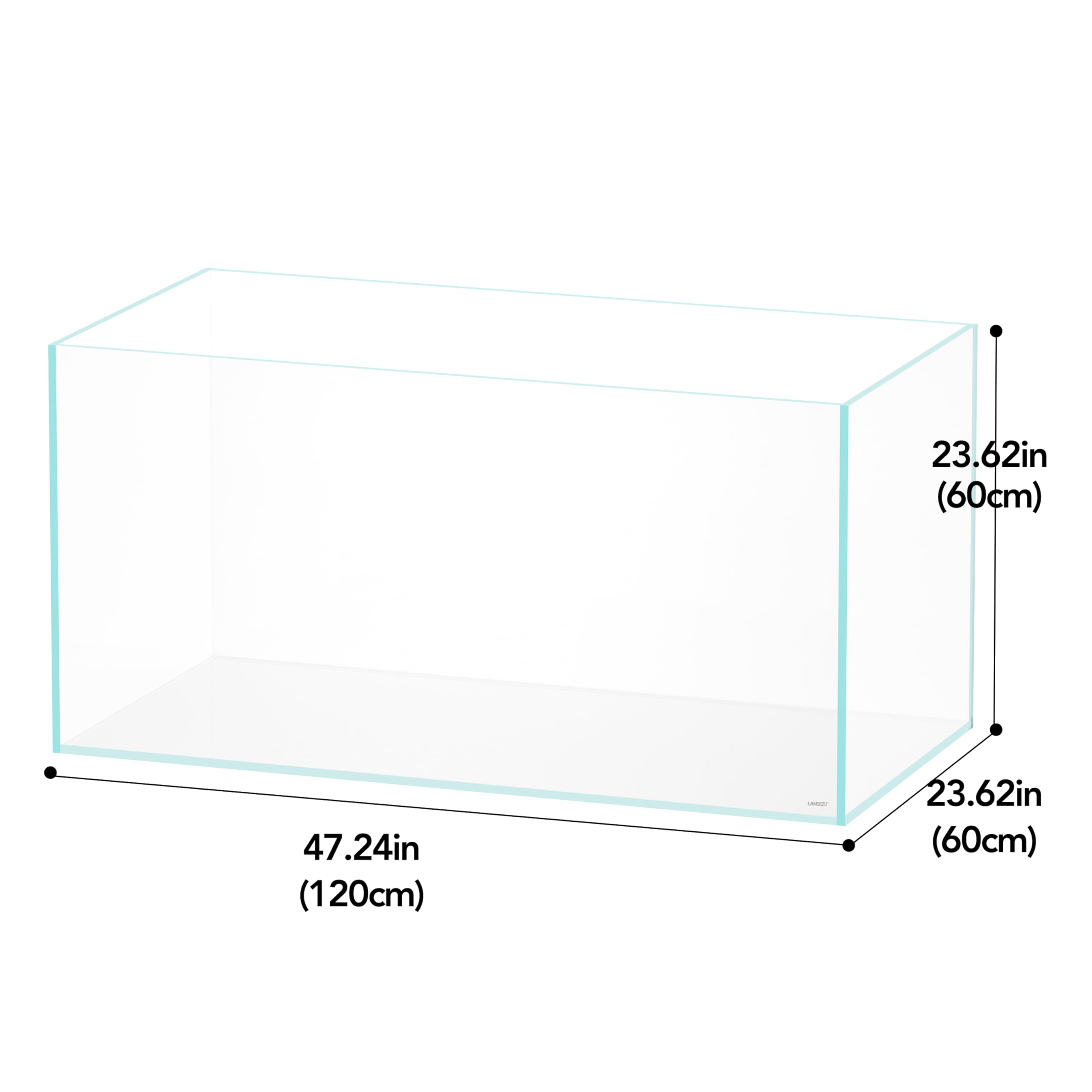 105 Gallon Rimless Aquarium