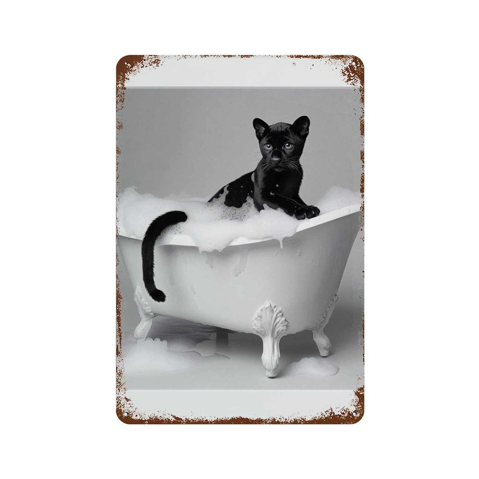 xiaoxiaoshen Black Panther, Photography S Wall Decor Art Metal Tin Poster Modern Home Decor Art Home Bar Shop Decorations Vintage Sign 30x20cm