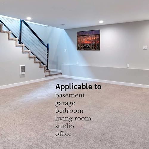 Miniatura 4 de Landscapes Sunset Night Scenery Pegatinas para Pared De Cuarto, ventanas antiguas, despegar y pegar, decoración de pared, puerta de garaje (ancho)