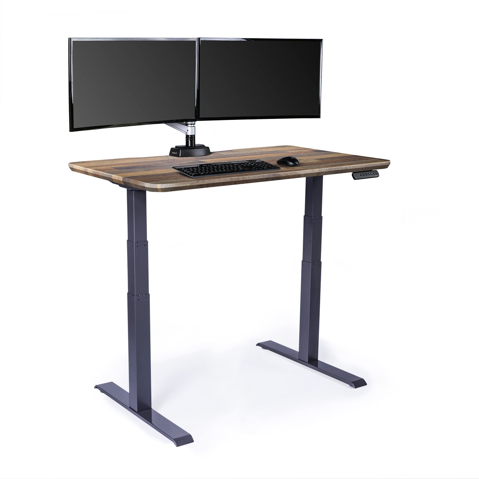 SHW Electric Height Adjustable Standing Desk, 48 x 24 Inches, Light