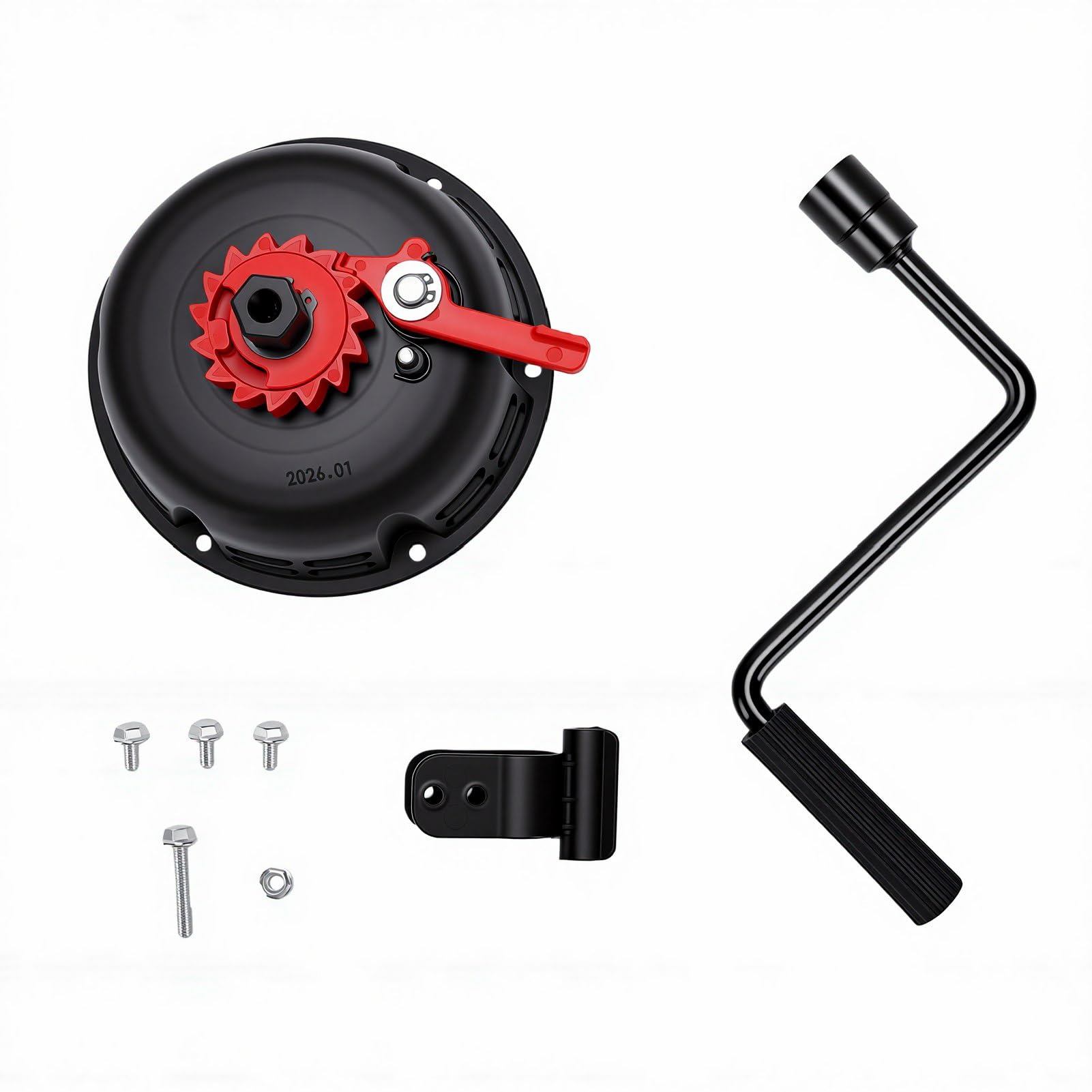 Yosoo Health Gear Arranque Rápido de Retroceso Conjunto de Arranque de Repuesto de Metal de para GX160 GX200 Motor Mini Bike Go Kart con Tornillos de Manga de
