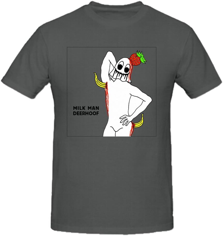 Jstmon Deerhoof Milk Man Tee Shirt Men Ground Neck