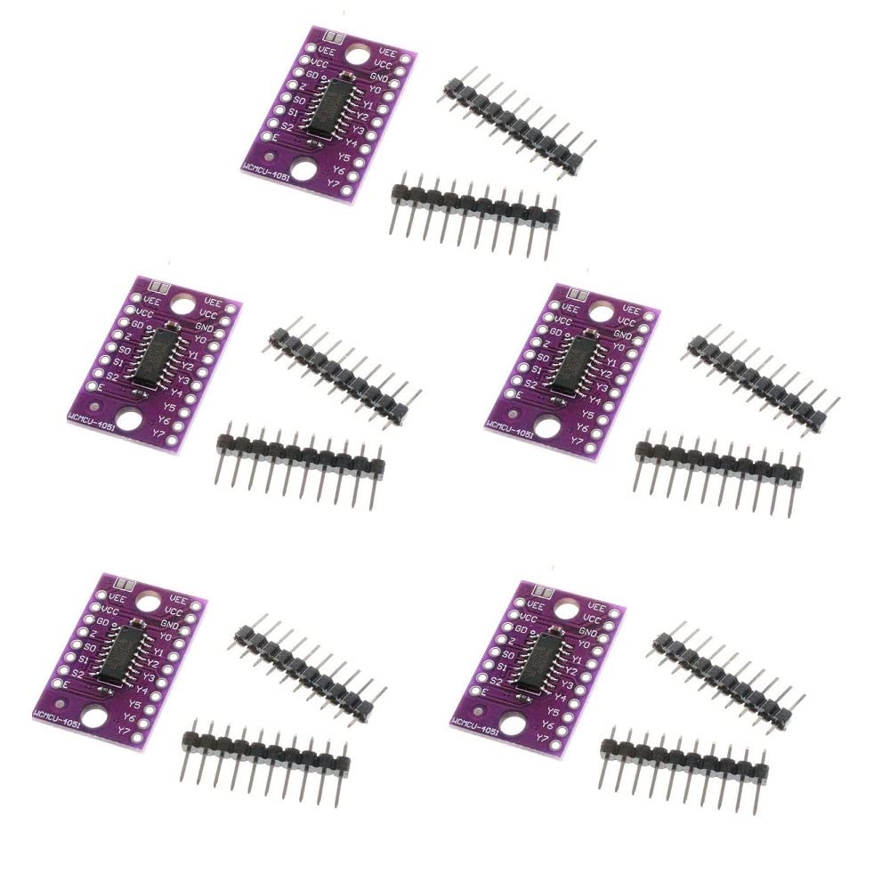 5PCS 74HC4051 Modulo selettore multiplexer analogico a 8 canali