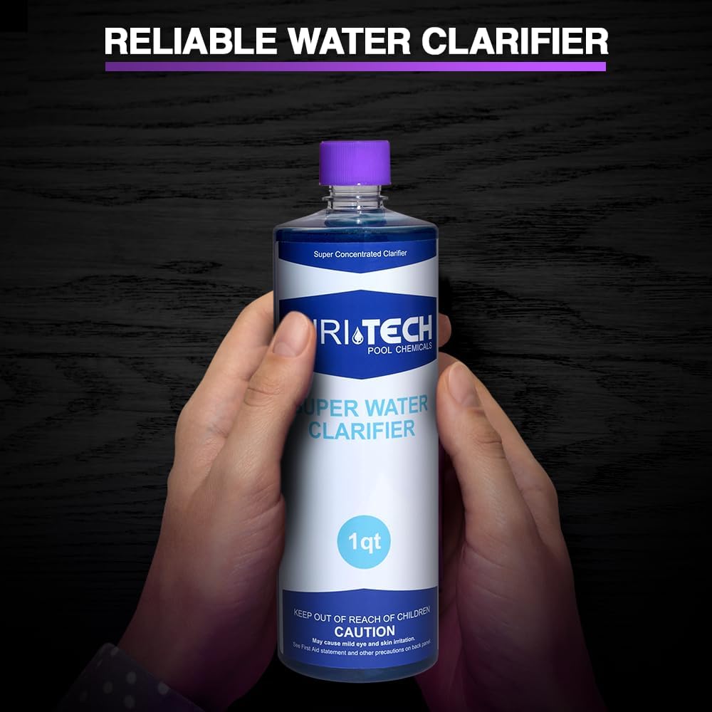 Puri Tech Chemicals Water Clarifier 1QT - Fast Acting Water Treatment - for In-ground and Above-Ground Swimming Pool - Cloudy Water Treatment Pool Clarifier - Image 7