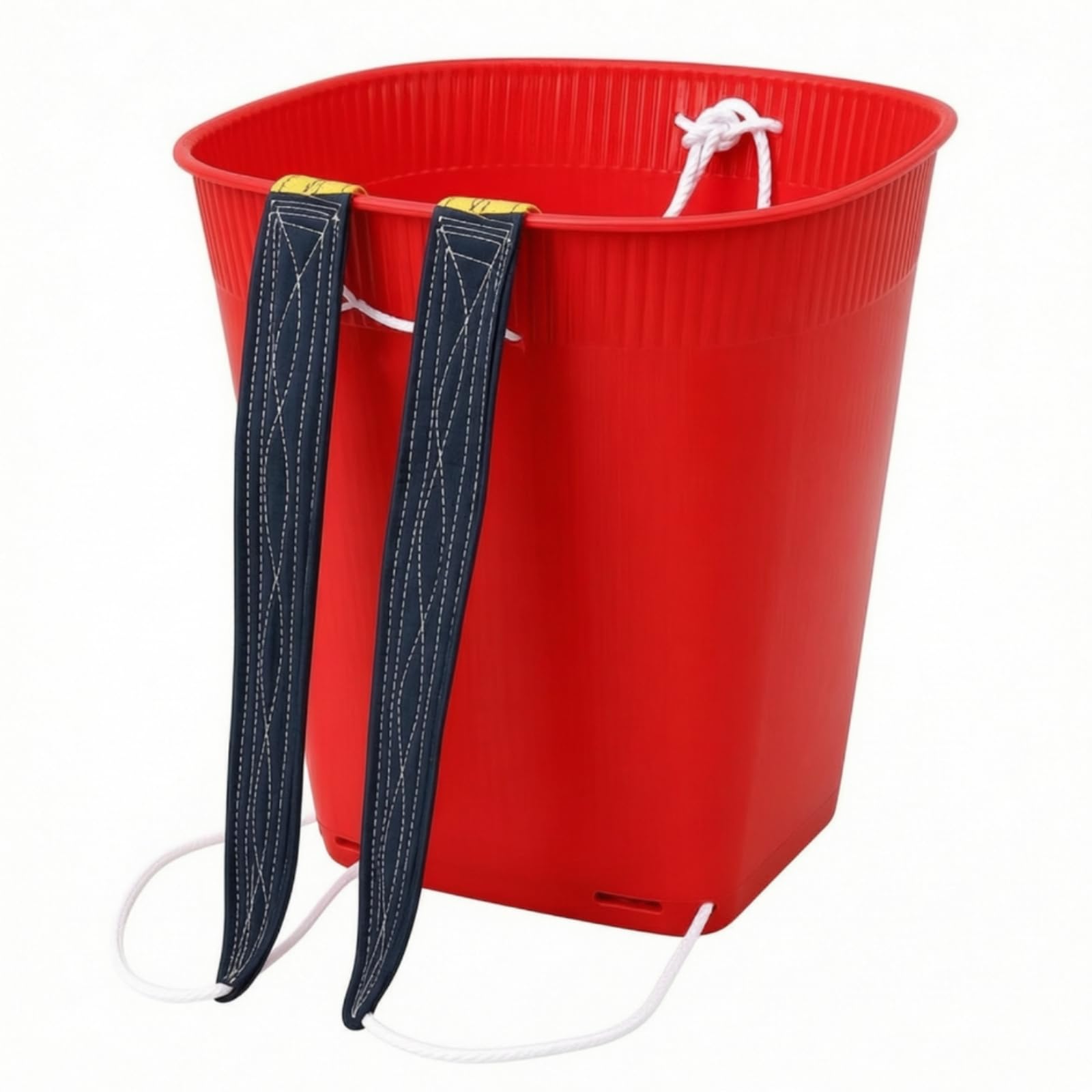 Cestino in Plastica Rigido Cestino Capiente Cesto da Schiena con per Giardinieri, Raccolta, Rosso, 46cm