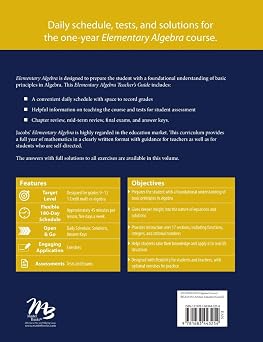 Elementary Algebra (Curriculum Pack)