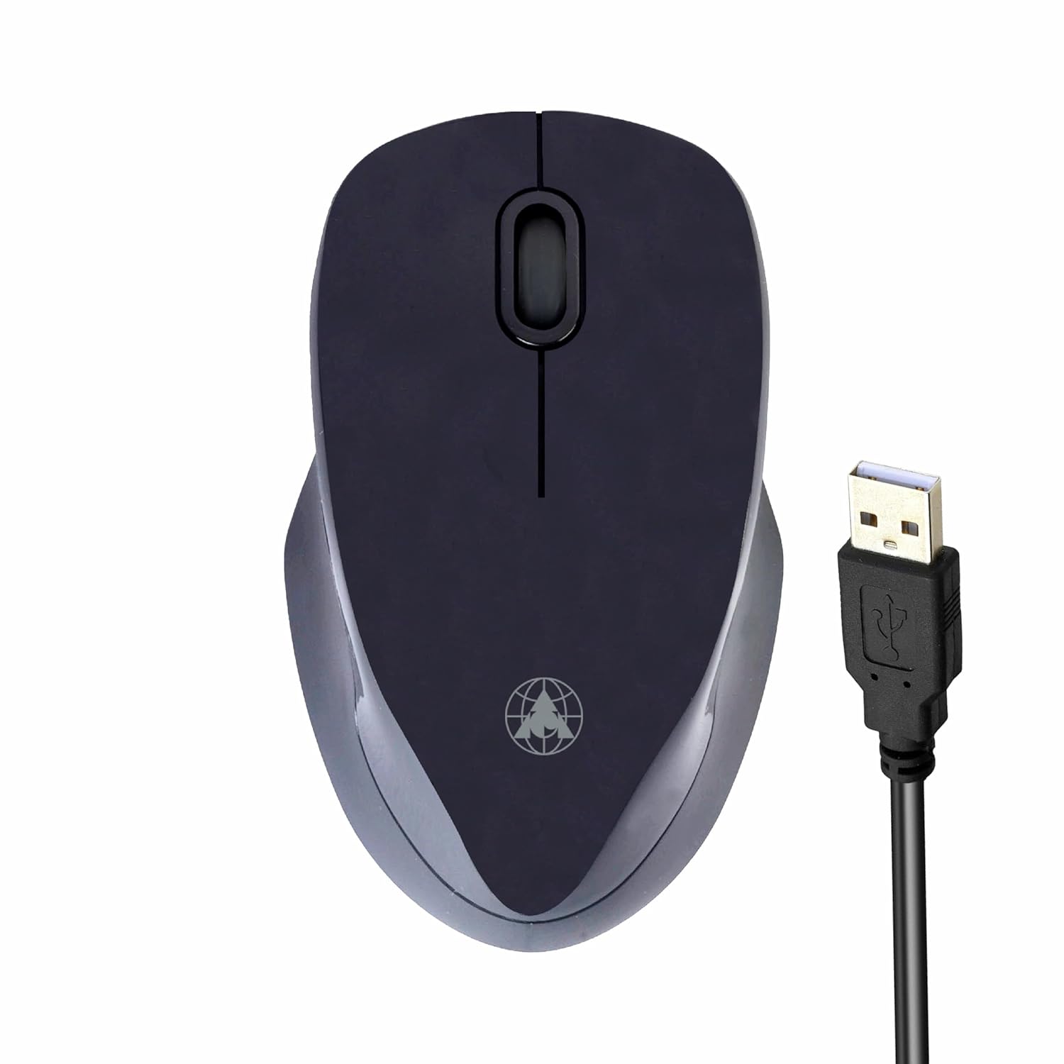 ProDot ProSeries USB Wired Mouse – Ergonomic Design, Precise Tracking, Universal Compatibility – Ideal for PC, Mac, Gaming, and Office Use (195, Black)