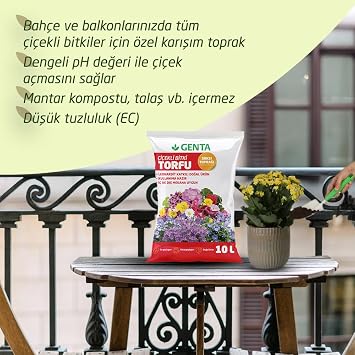 Potting Soil for Genta Flowering Plants 10 Lt