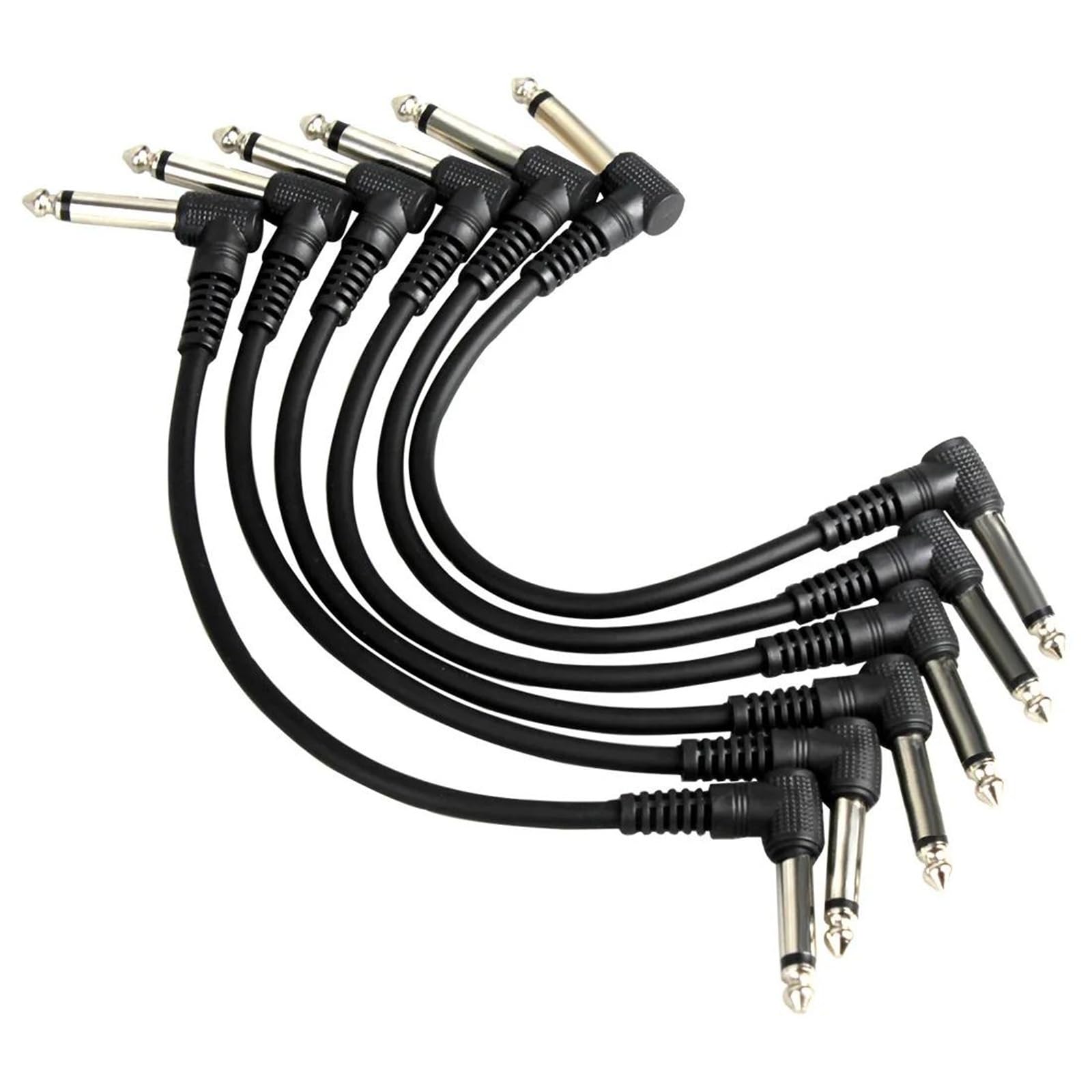 6 częściowy kabel do pedałów gitarowych ekranowany akustycznie przewody 1/4 kątowy patch kabel instrumentalny