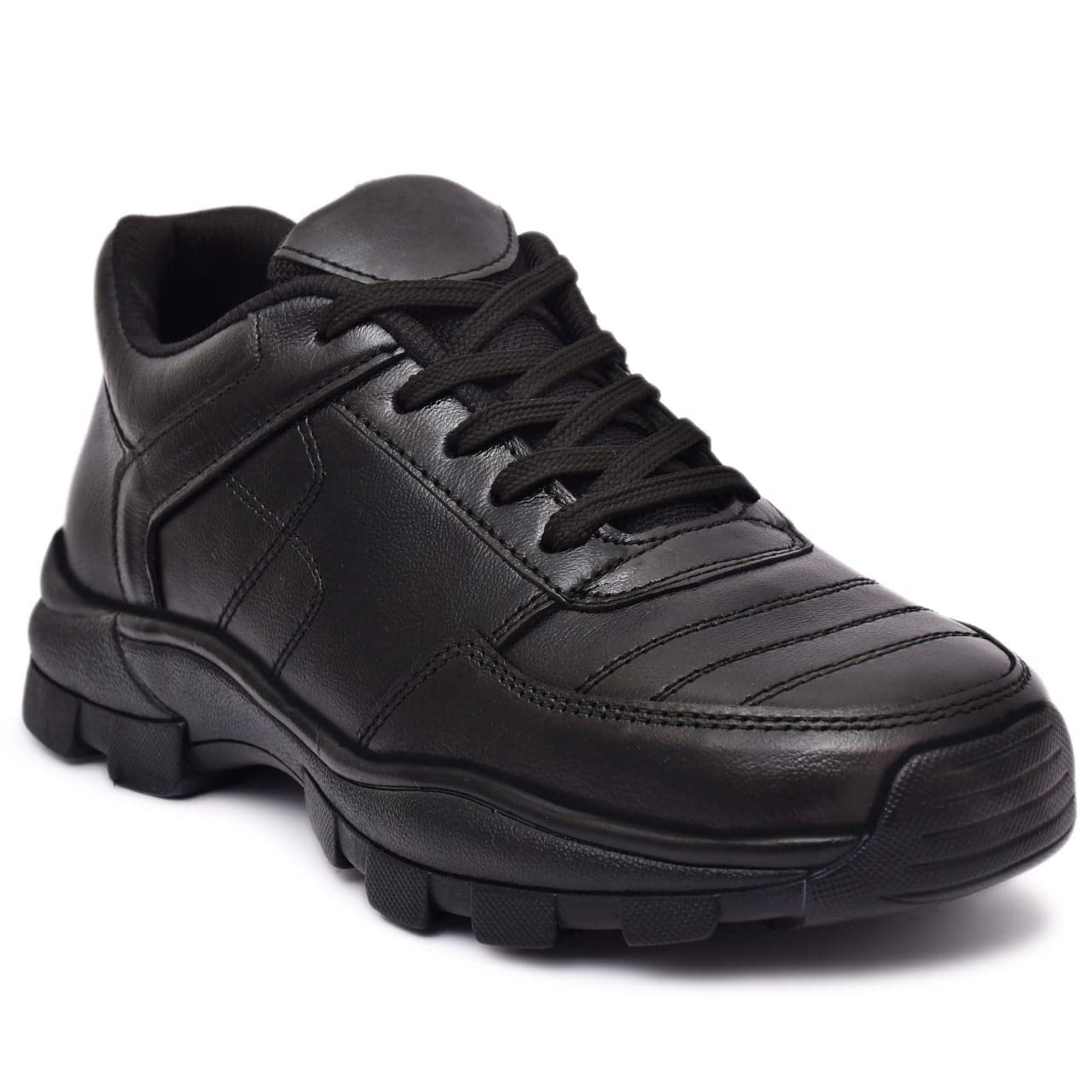 Ageshub Men Lightweight/Comfortable/Steel Toe/Genuine Leather/Sports Looks/Industrial & Hiking Safety Shoes for Men