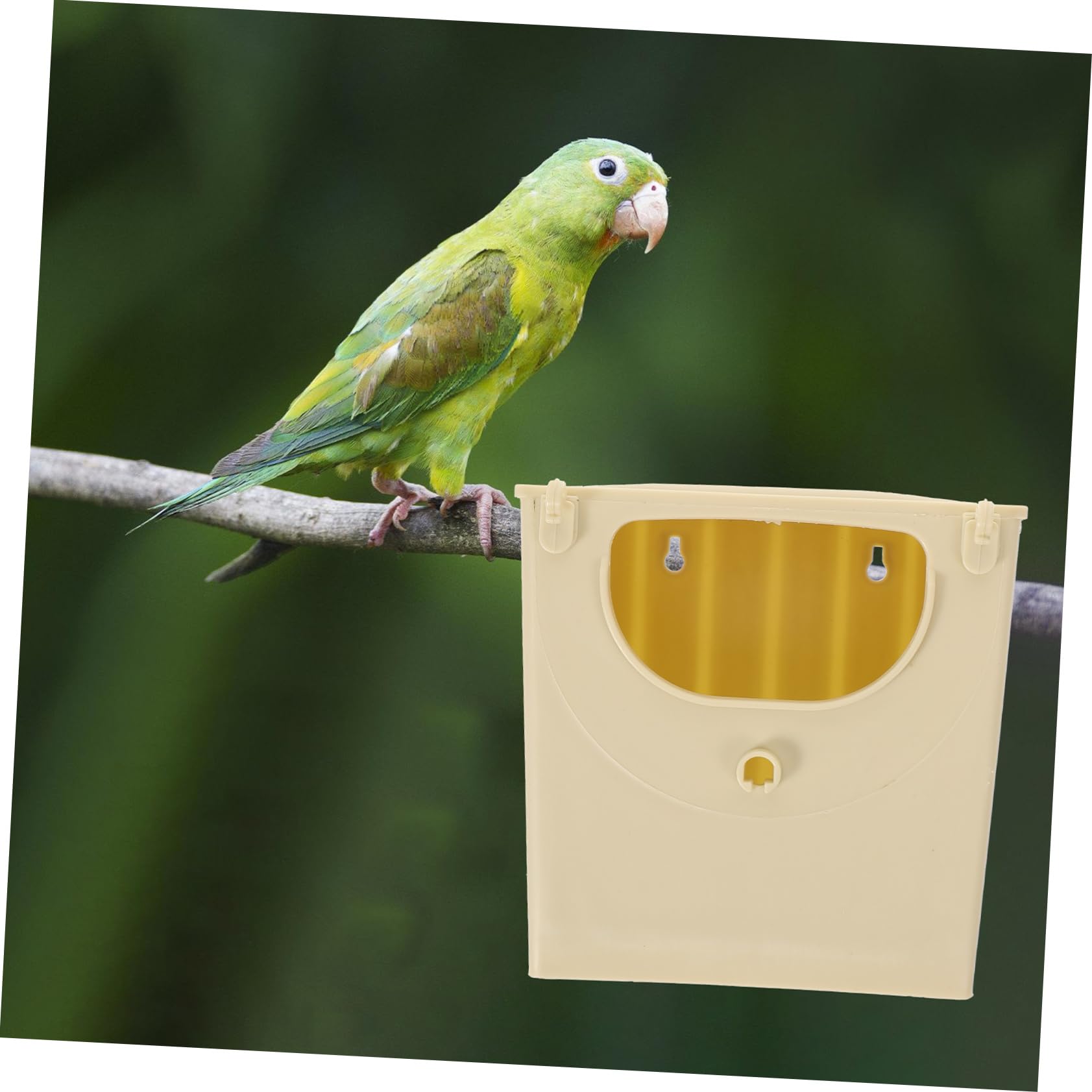 Toyvian Caja Nido para Pájaros de Plástico 4 Piezas Resistente Las Condiciones Meteorológicas Fácil de Limpiar para Cría de Pinzones y Loros en Jardín