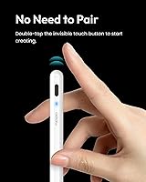 Vista 5 de Metapen Lápiz A8 para Apple iPad 2018-2025, (carga 2 veces más rápida), sensibilidad de inclinación, precisión de píxeles, lápiz óptico para iPad