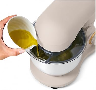 3.5 QT Stand Mixer with Flat Beater, Dough Hook, Balloon Whisk,Porcini