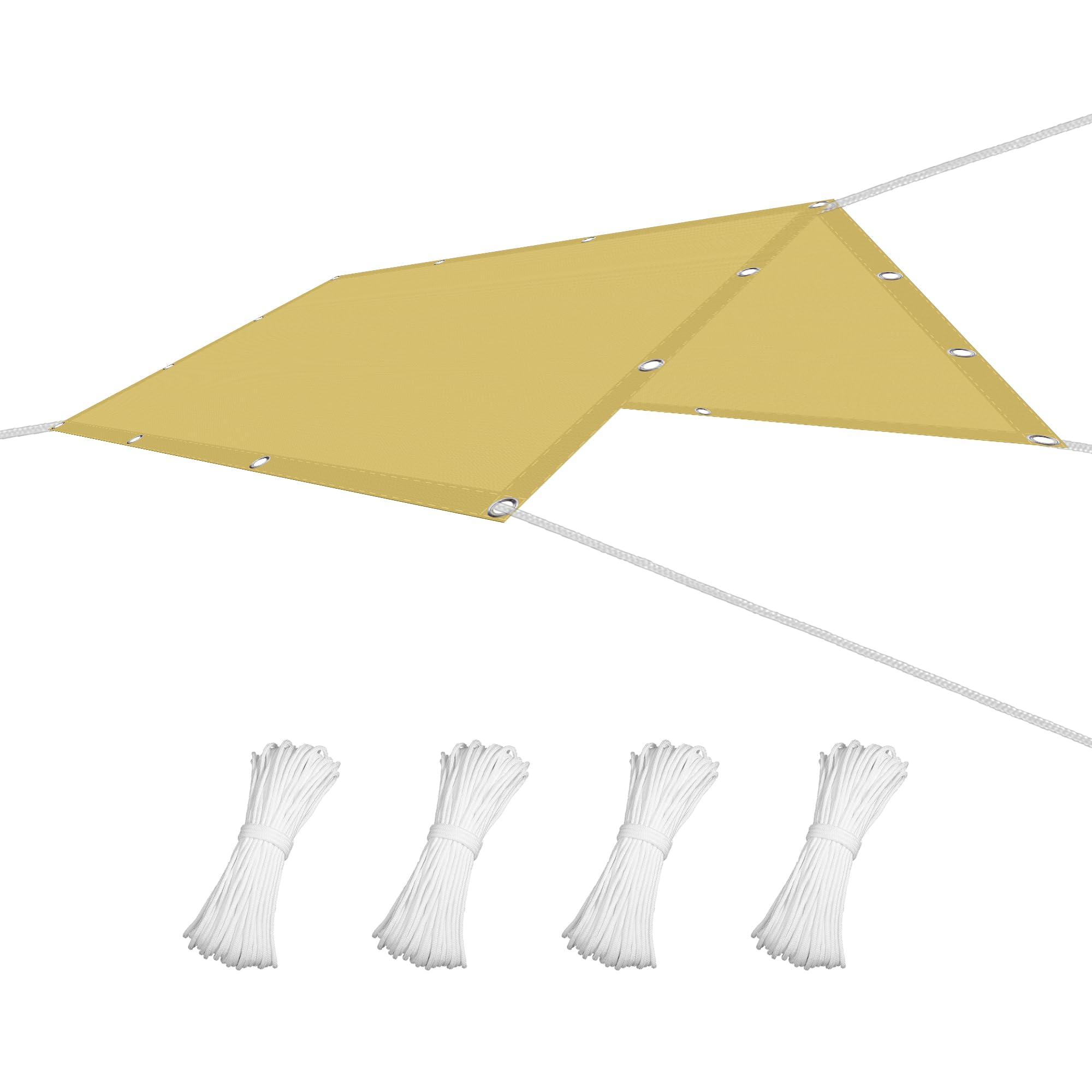 Voile d'ombrage anti-UV 98% et imperméable pour sécuriser l'ombre du grand patio