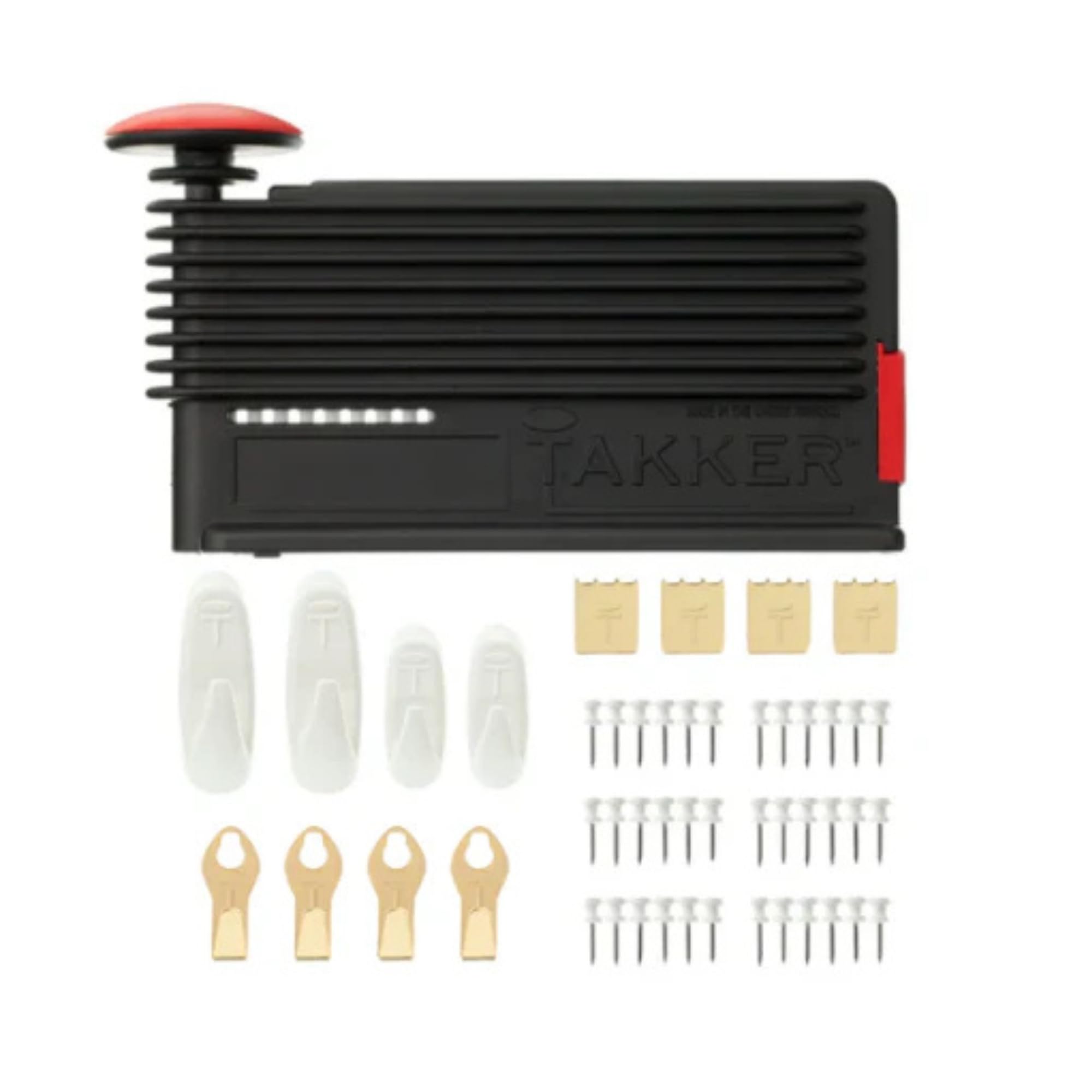Takker® Picture Frame Hanging Tool Kit - 61 Piece, Black, Hanging Tool Kit - 61 Pieces