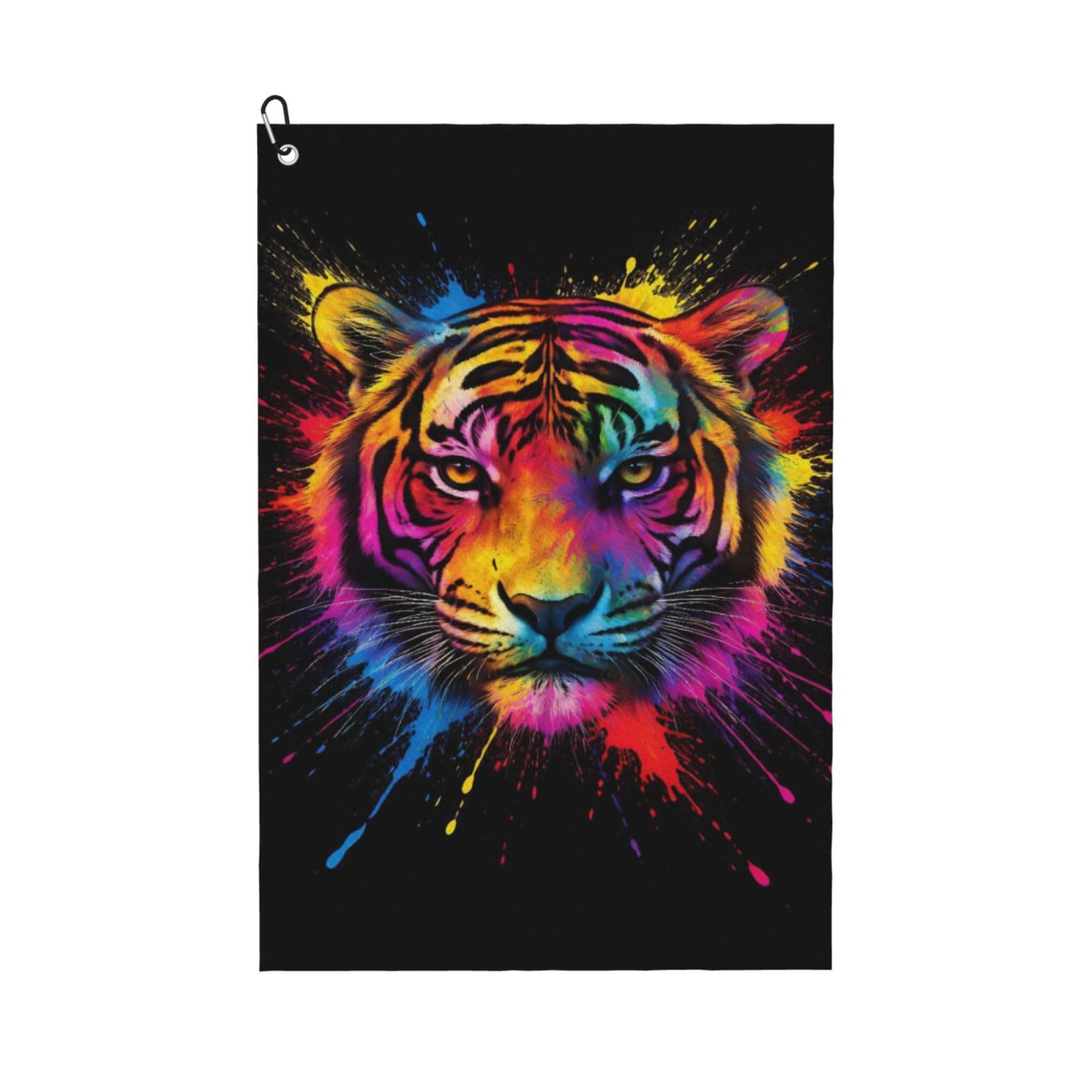 BSDFGSDD Animal Tiger Abstract Art Golf Towel 24 x 16 inches