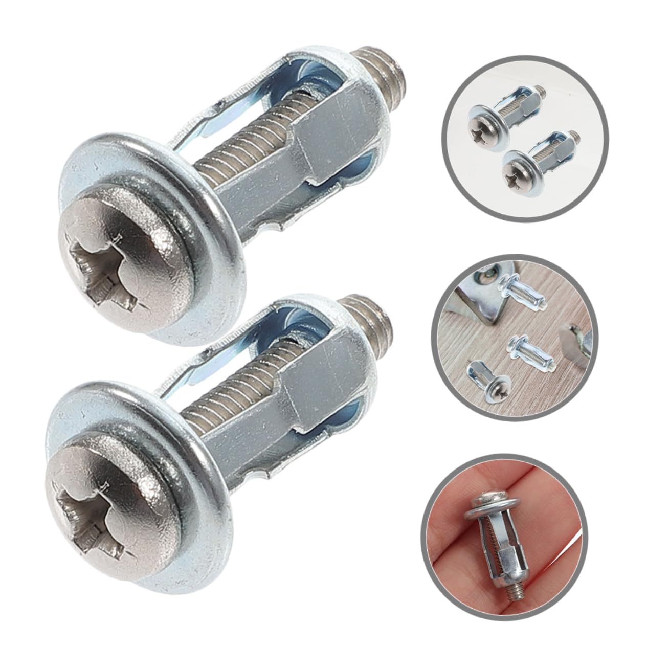 Veemoon Knurled Nuts Set 20pcs Threaded Inserts Kit for Homeowners and Contractors