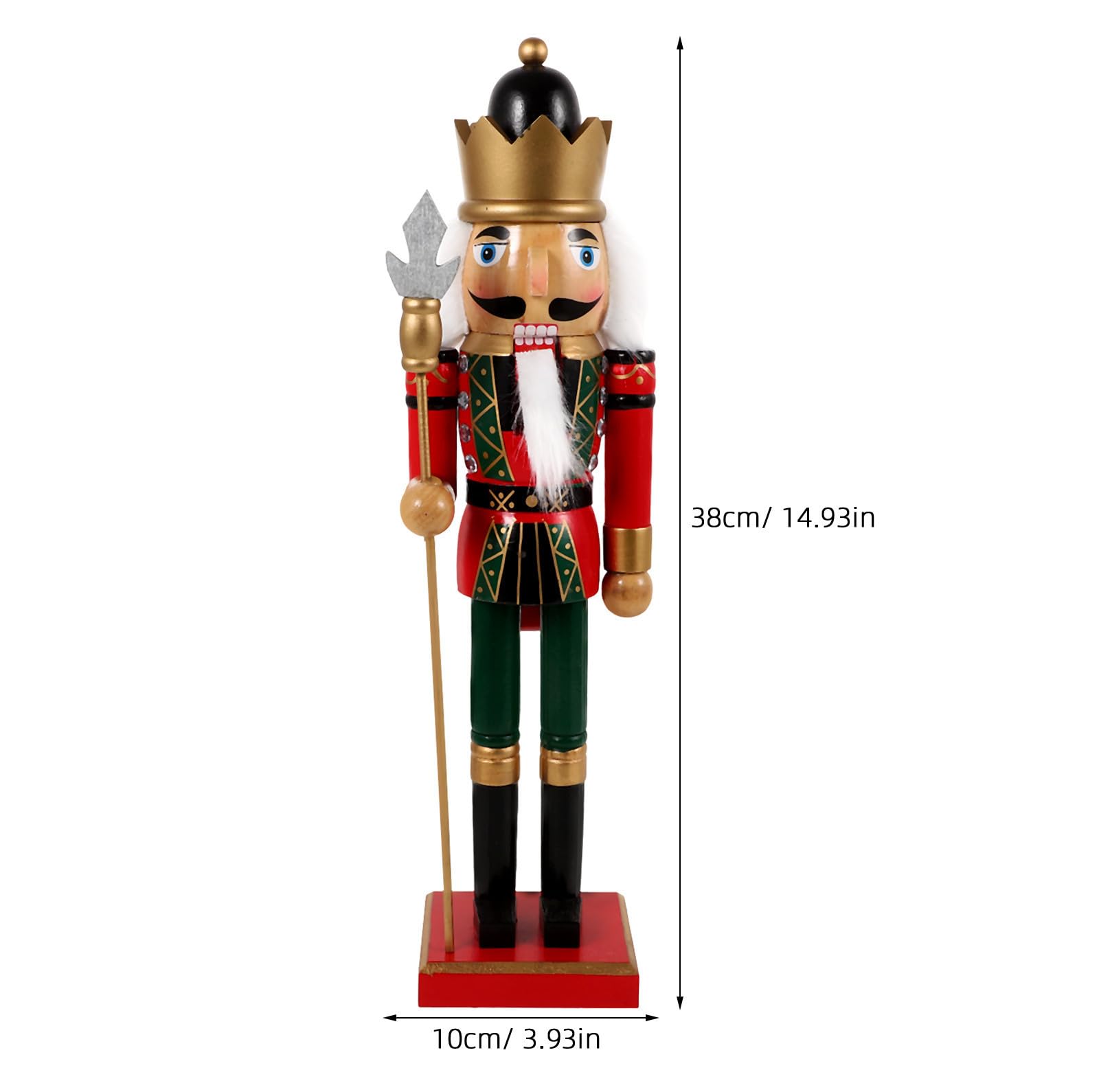 TOYANDONA 3 Piezas Cascanueces de Escritorio Navideño de Madera, Adorno