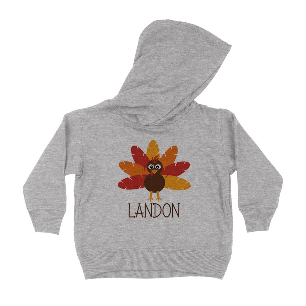 Turkey Landon Kids Hoodie Sweatshirt Toddler 4T Heather Grey