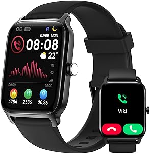 Smart Watch for Men Women, Answer/Make Calls, Alexa Built-in, [1.8″ HD Screen] Smart Watches for iPhone/Samsung/Android, F…