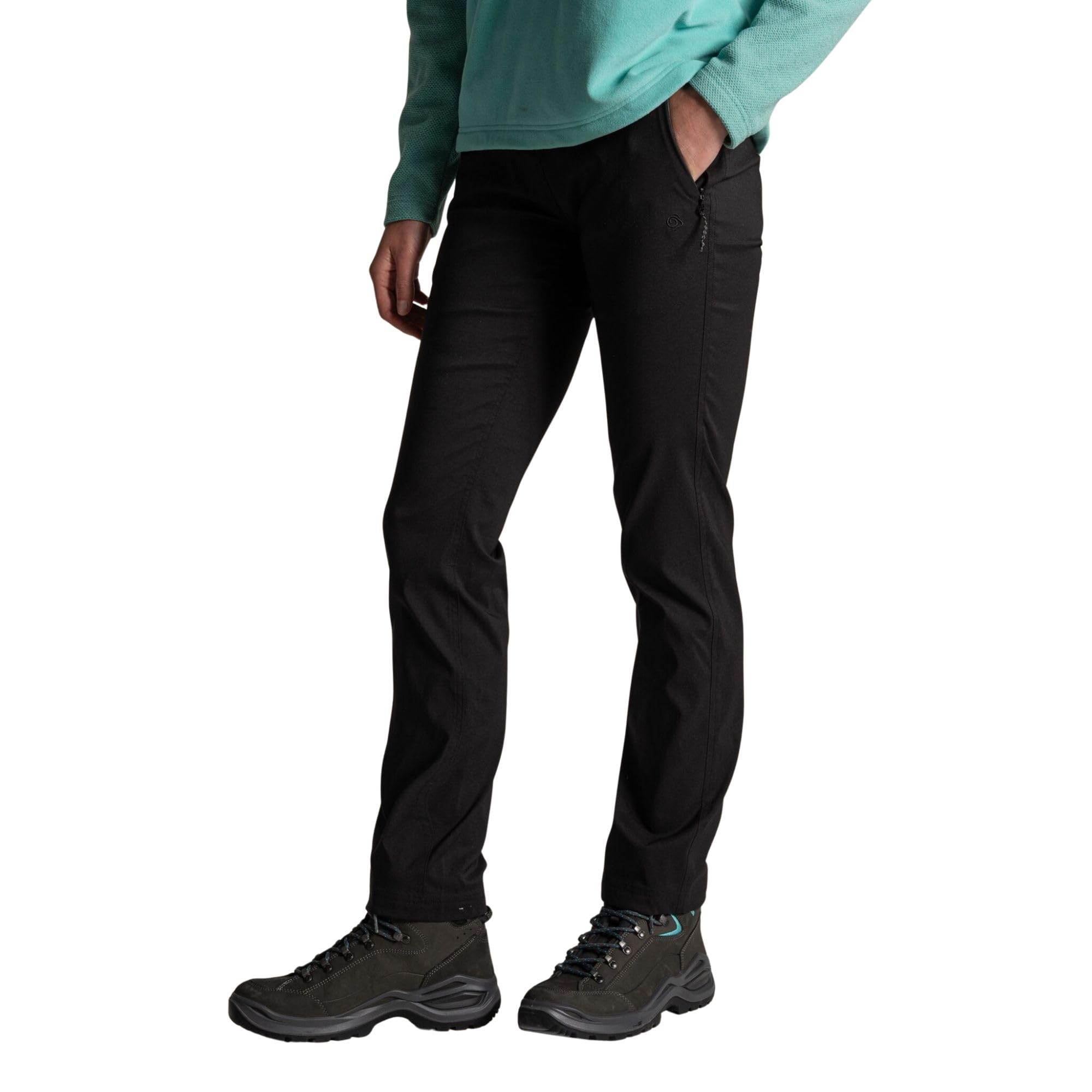Craghoppers Womens Kiwi Pro III Walking Trousers Water Repellent Anti-Insect Hiking Black