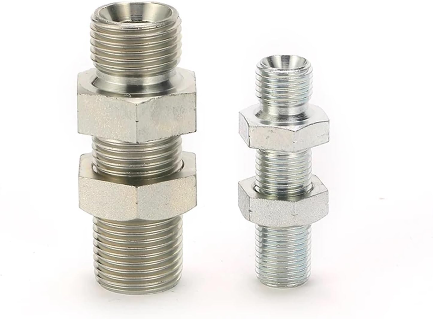 100pcs 6B-04 BSPP Male 60° SEAT Bulkhead