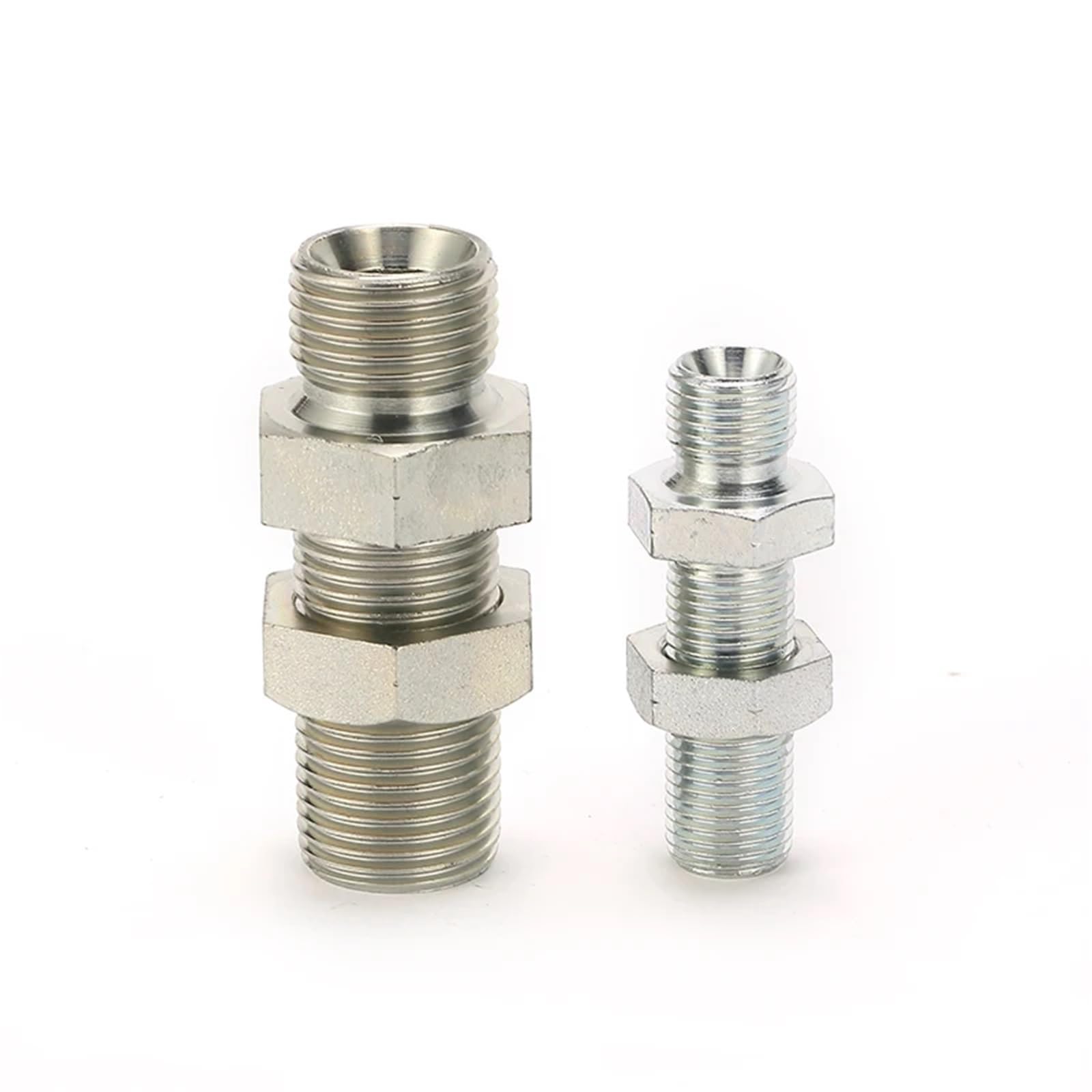 100pcs 6B-04 BSPP Male 60° SEAT Bulkhead