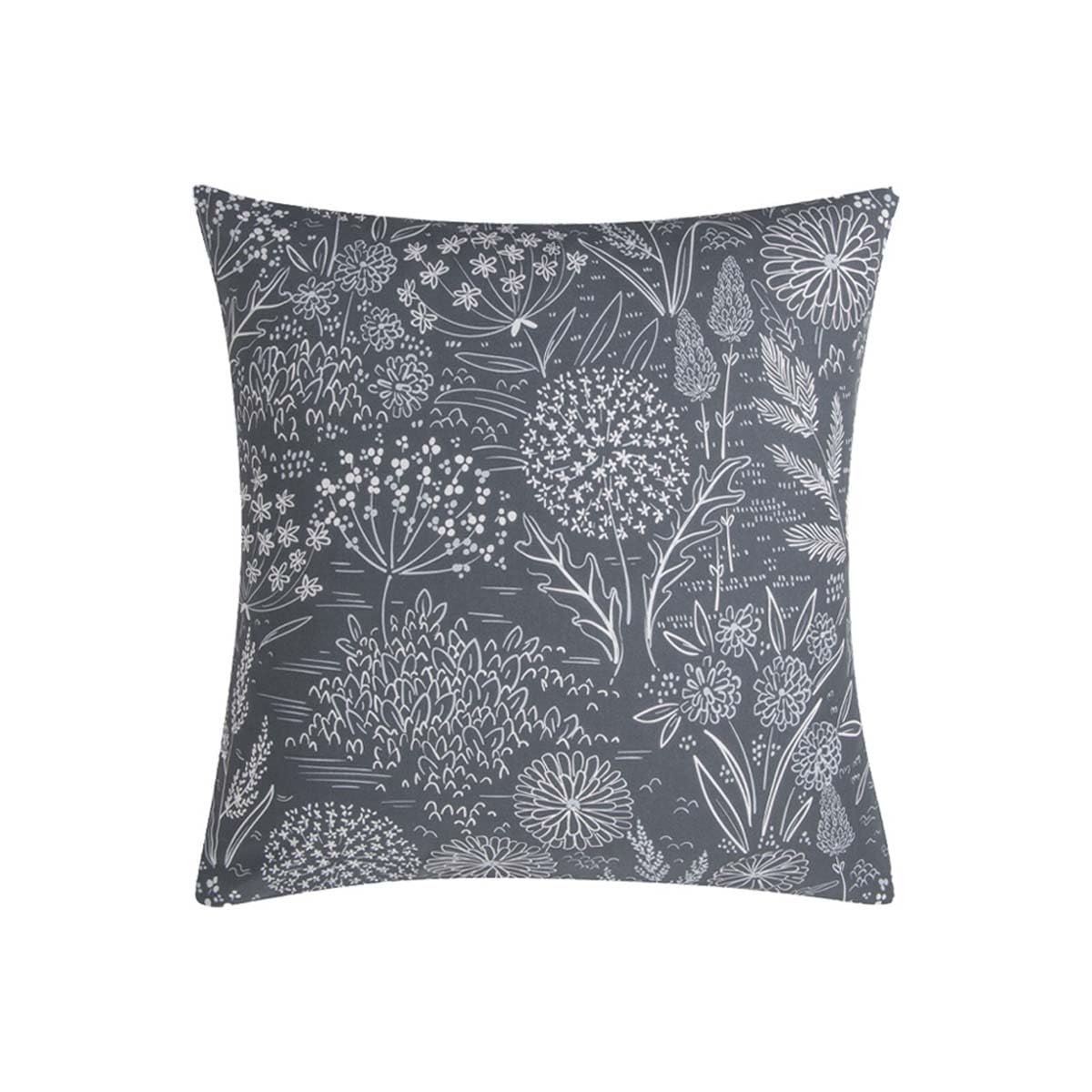 Origin Hortense Printed Lyocell Pillowcase 63 x 63 cm Charcoal Grey