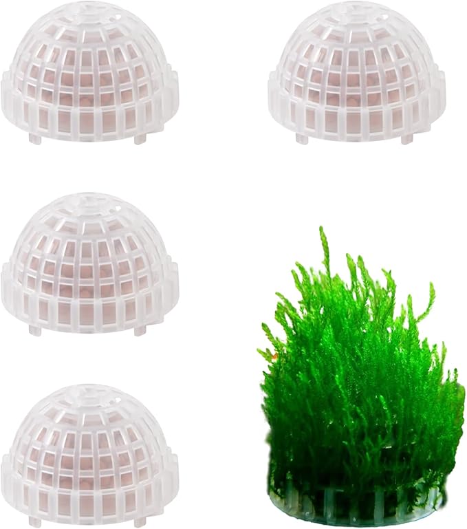 4 Pcs Aquarium Moss Ball Holder Plastic Aquarium Shrimp Fish