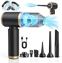 NIWOHOM Aspirador de Mano, 15000 PA Aspirador Coche Potente Portátil Recargable, 120W Aspiradora de Mano sin Cable para el hogar,sofá, Mascota, Automóvil, Cocina
