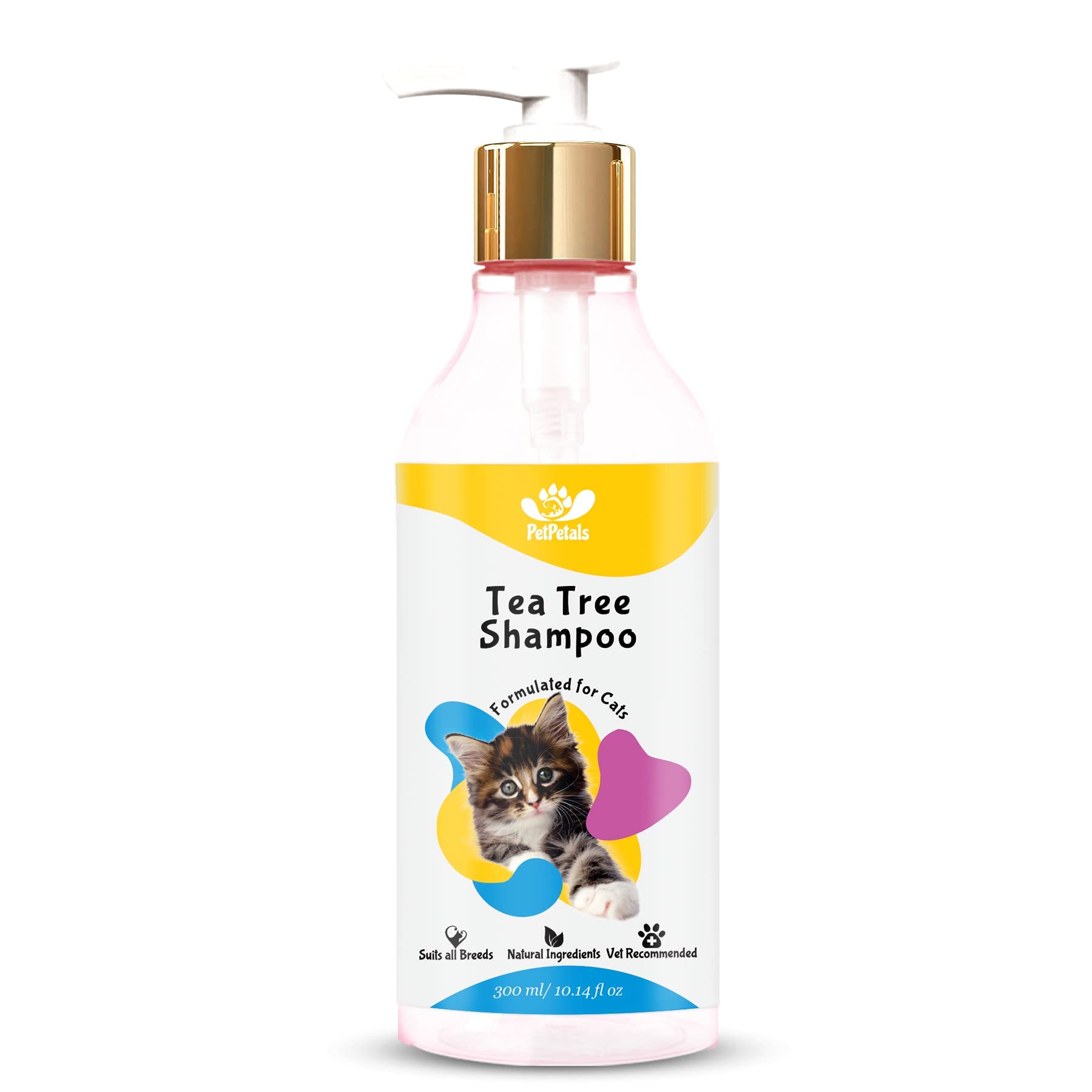 PetPetals Sulphate Free Cats Shampoo for Sensitive Skin for All Age Groups – 300 ml (Tea Tree Shampoo) (B09M9RKYD7) Amazon Price History, Amazon Price Tracker