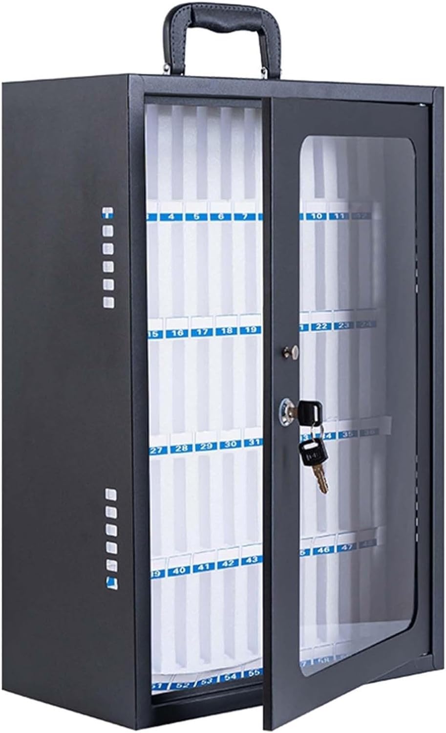 Caja de almacenamiento para teléfono móvil de aluminio y soporte acrílico de sobremesa