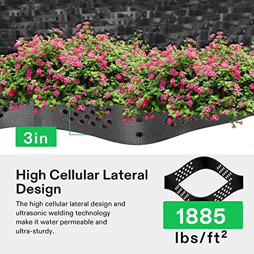Image of VIVOSUN 3'' Depth Ground Grid, 9x17 ft, High-Density HDPE Geo Cell