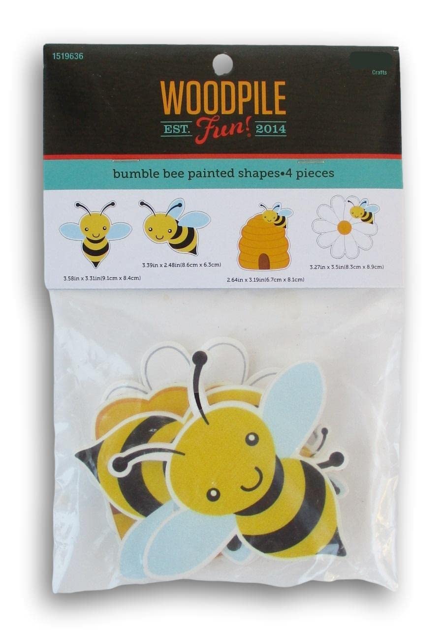 Amazon.com: Craft Supply Honey Bee Painted Wood Cutout