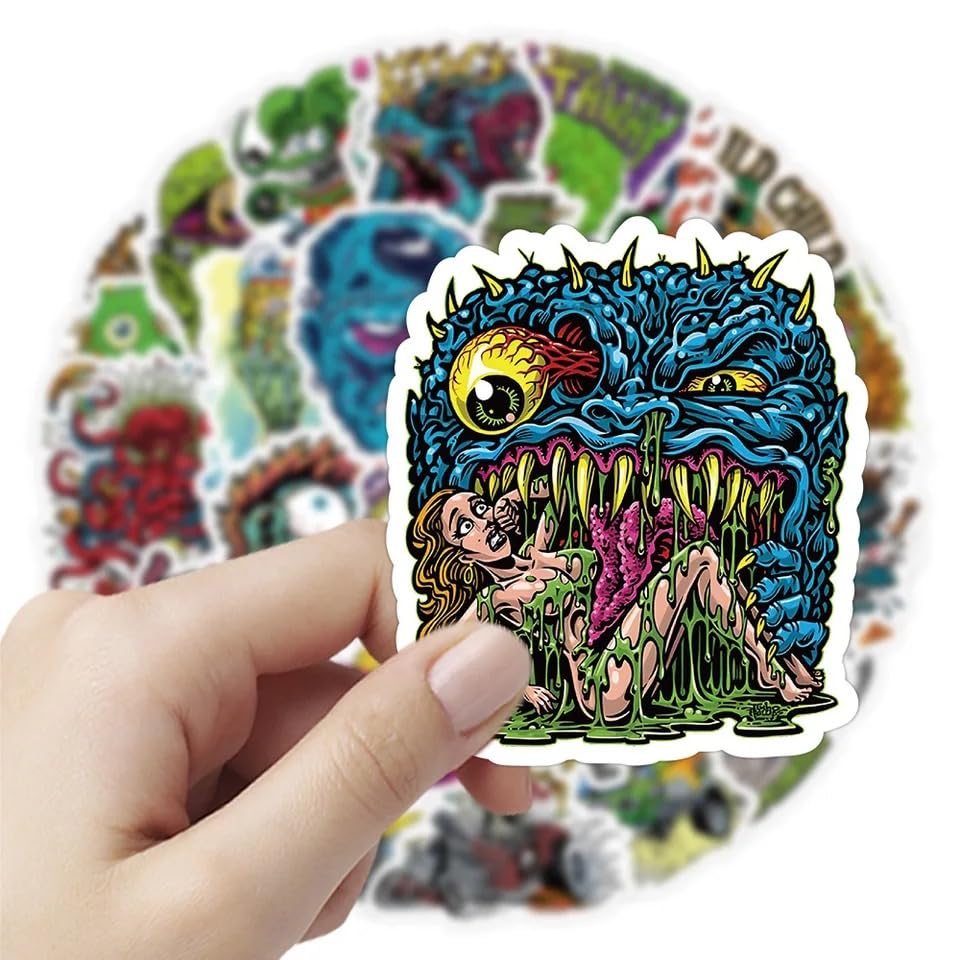 Calcomanías de Monster Graffiti y pegatinas vinilo de CartoonMonster impermeables 4