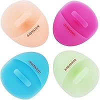 Vista 12 de INNERNEED Juego de cepillos de limpieza facial de silicona suave, almohadilla exfoliante suave y masajeadora, diseño antideslizante para eliminación