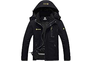 GEMYSE Chamarra Impermeable para Hombre para Esquí y Snowboard